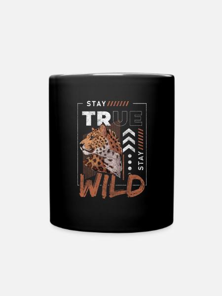 Raubtier Wildnis Wildtier Natur - Tasse einfarbig - Schwarz