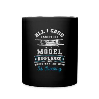 Maquette d’avion Loisir Voltige Voler - Mug uni - noir - Devant