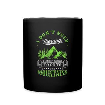 Mountaineers Hikers Mountaineering Climbing wall - Full Colour Mug - black - Front