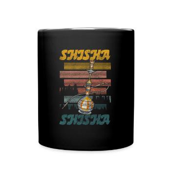 Shisha Raucher Qualm Bar - Tasse einfarbig - Schwarz - Vorne