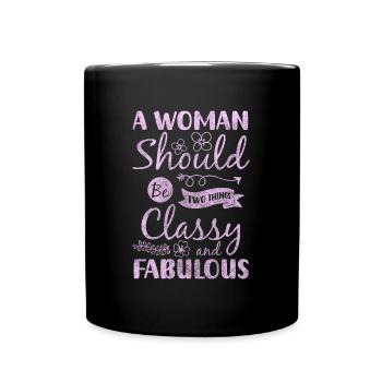 Mode Style Neumodisch Schmuck - Tasse einfarbig - Schwarz - Vorne