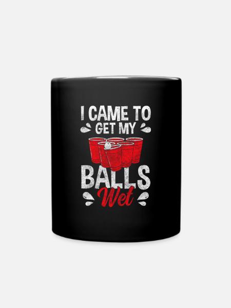 Pong Gewinner Fun - Tasse einfarbig - Schwarz