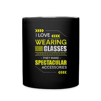 Spectacle wearer Optician Optician Diopter - Full Colour Mug - black - Front