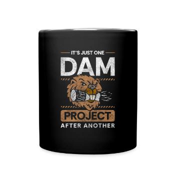 Beaver Builder Dents de castor - Mug uni - noir - Devant