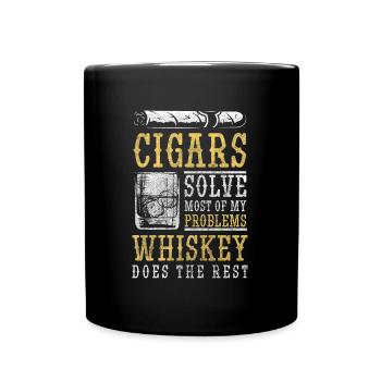 Glaçons Whiskey Lifestyle - Mug uni - noir - Devant