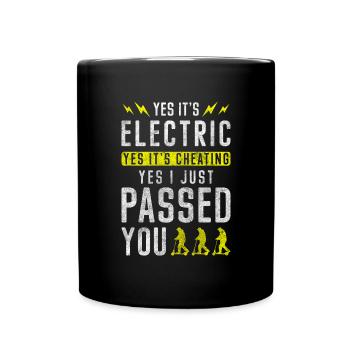 Rollerfahrer City Tuning Racer - Tasse einfarbig - Schwarz - Vorne