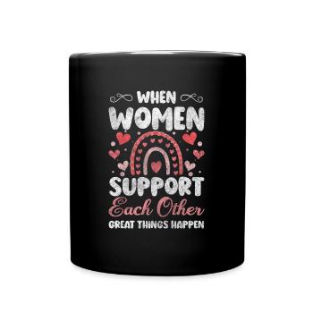 Femme - Mug uni - noir - Devant
