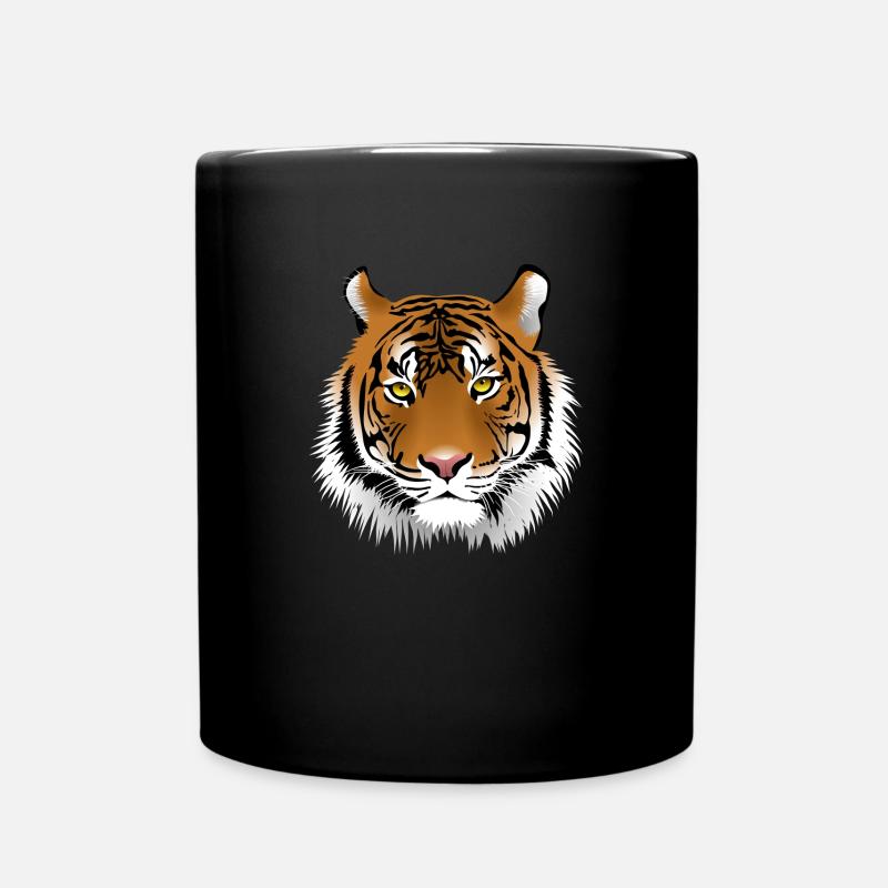Tigergesicht - Tasse einfarbig - Schwarz