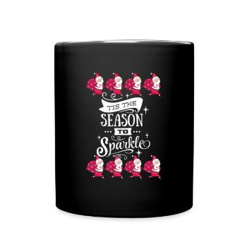 Noël cadeau mousseux saison mousseuse - Mug uni - noir - Devant