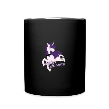 Sexy Gothic Unicorn / Sexy Unicorn - Full Colour Mug - black - Front