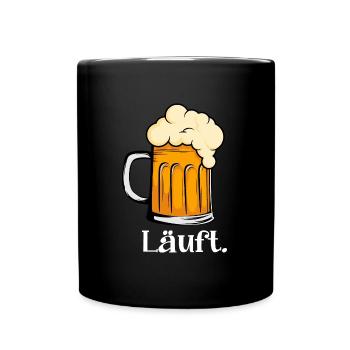 Runs Beer - Full Colour Mug - black - Front