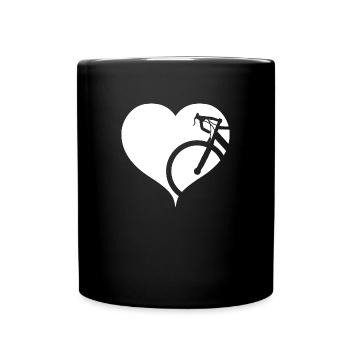 Road bike Cycling Cycling - Full Colour Mug - black - Front