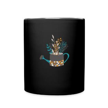 Jardinage Arrosoir Jardinage Jardin Fleurs - Mug uni - noir - Devant