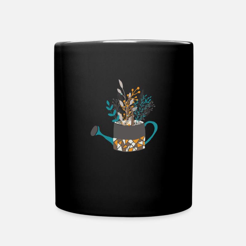 Gartenarbeit Gießkanne Gärtnern Garten Blumen - Tasse einfarbig - Schwarz