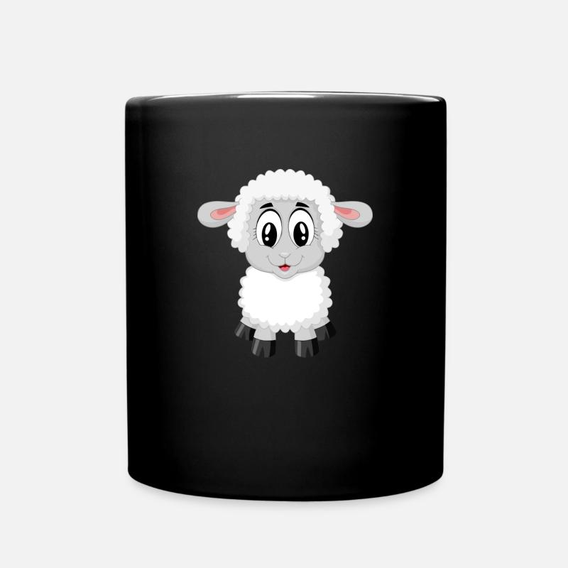Lamm - Tasse einfarbig - Schwarz