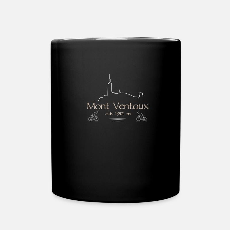 ! Bestseller! Vélo de route Mont Ventoux - Mug uni - noir