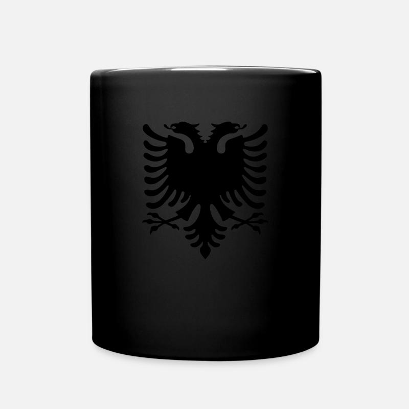 Drapeau de l'Albanie double aigle - Mug uni - noir