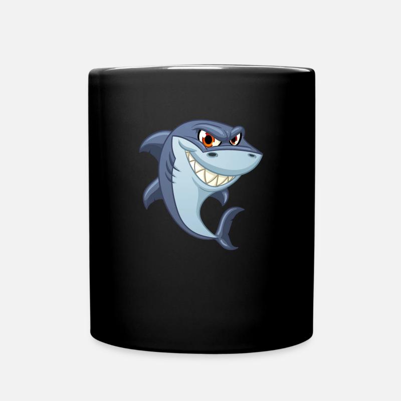 requin - Mug uni - noir