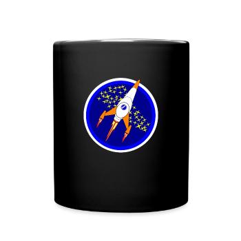 Navire spatial - Mug uni - noir - Devant