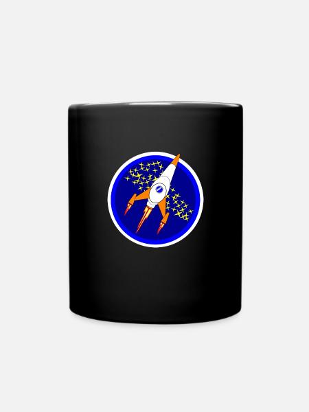 Space Ship - Full Colour Mug - black