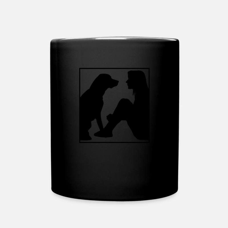 Bester Freund Hund, Geschenk für Hundefreunde - Tasse einfarbig - Schwarz