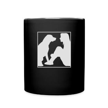 Best friend dog, gift gift idea - Full Colour Mug - black - Front