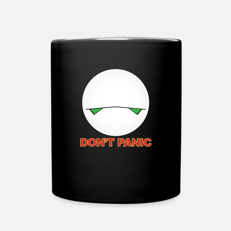 Don't Panic - Tasse einfarbig - Schwarz