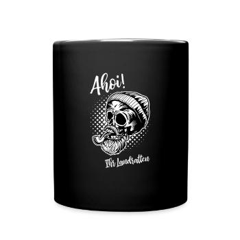 Ahoy ton marin Landlubber Nord Allemand Moin - Mug uni - noir - Devant