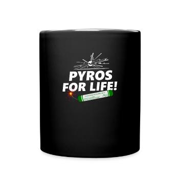 Feu d'artifice Pyros for Life - Mug uni - noir - Devant