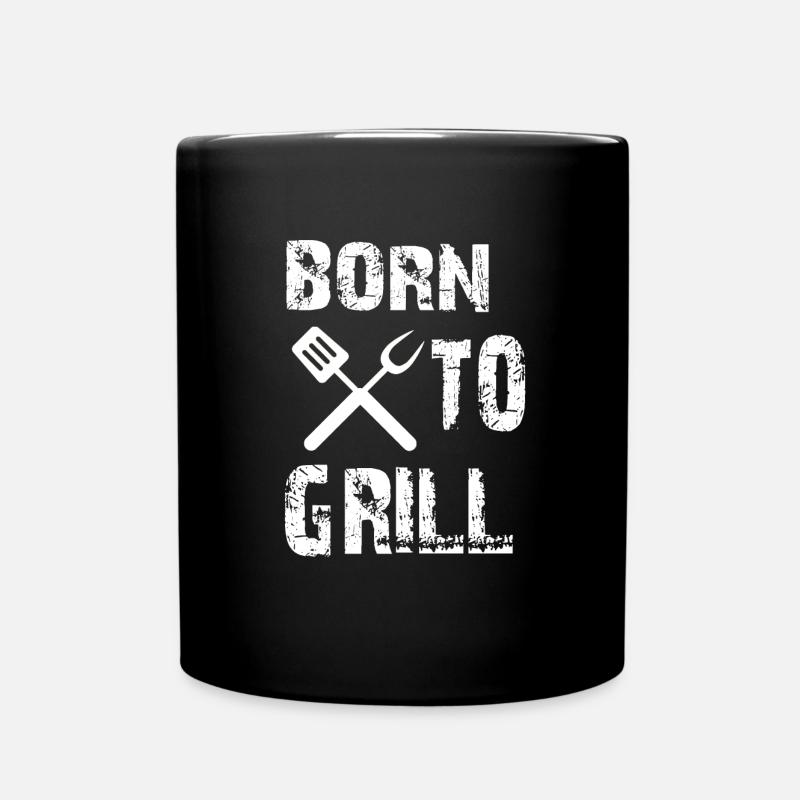 Grillen - Tasse einfarbig - Schwarz