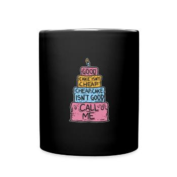 Cake Confectioner Cake Baker Funny saying - Full Colour Mug - black - Front