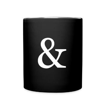 Dire le symbole & et - Mug uni - noir - Devant