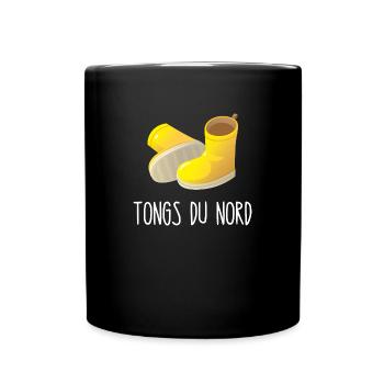 tongs du nord - Mug uni - noir - Devant