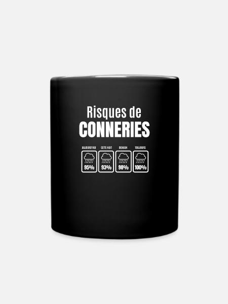 risques de conneries - Mug uni - noir