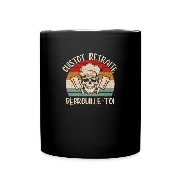 cuistot retraité - Mug uni - noir - Devant