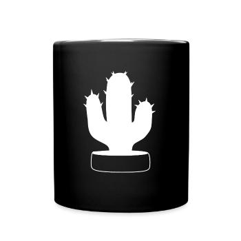 cactus blanc, cactus, plantes succulentes, plante - Mug uni - noir - Devant