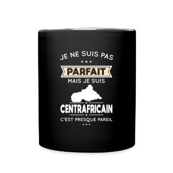 Je ne suis pas parfait mais je suis Centrafricain - Mug uni - noir - Devant