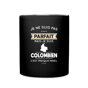 Je ne suis pas parfait mais je suis Colombien - Mug uni - noir - Devant