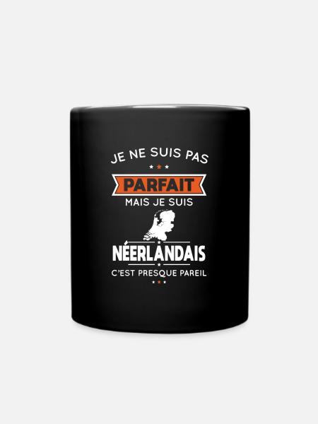 Je ne suis pas parfait mais je suis Néerlandais - Mug uni - noir