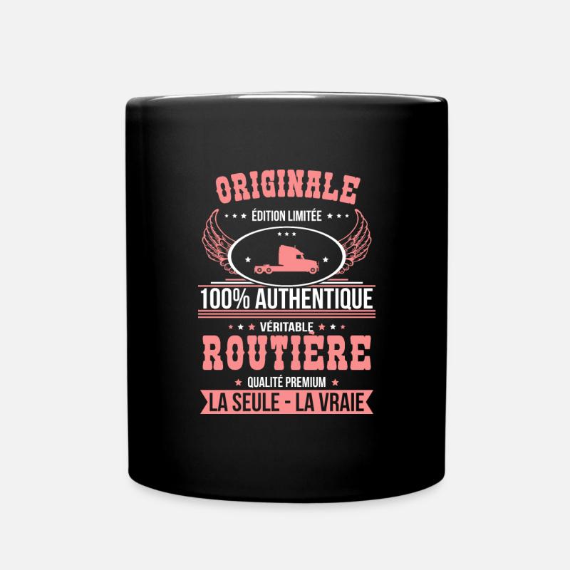 Authentique et véritable routière - Originale - Mug uni - noir