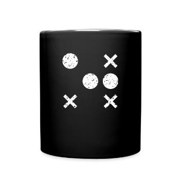 Tic Tac Toe Retro - Full Colour Mug - black - Front