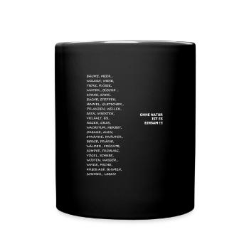 Umwelt, Natur, Klimawandel, Klima - Tasse einfarbig - Schwarz - Vorne
