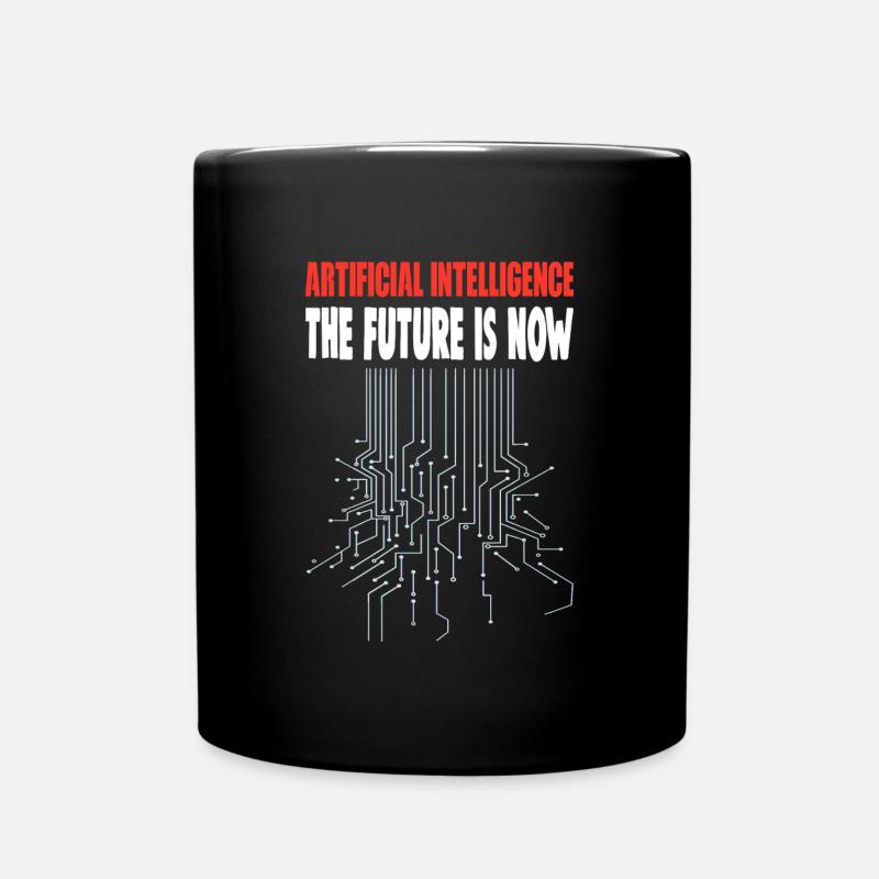 AI THE FUTURE IS NOW - Tasse einfarbig - Schwarz