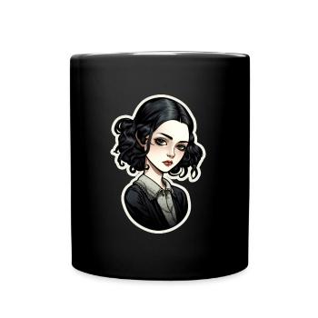 Goth Girl Gothic Mystical Horror Black - Mug uni - noir - Devant
