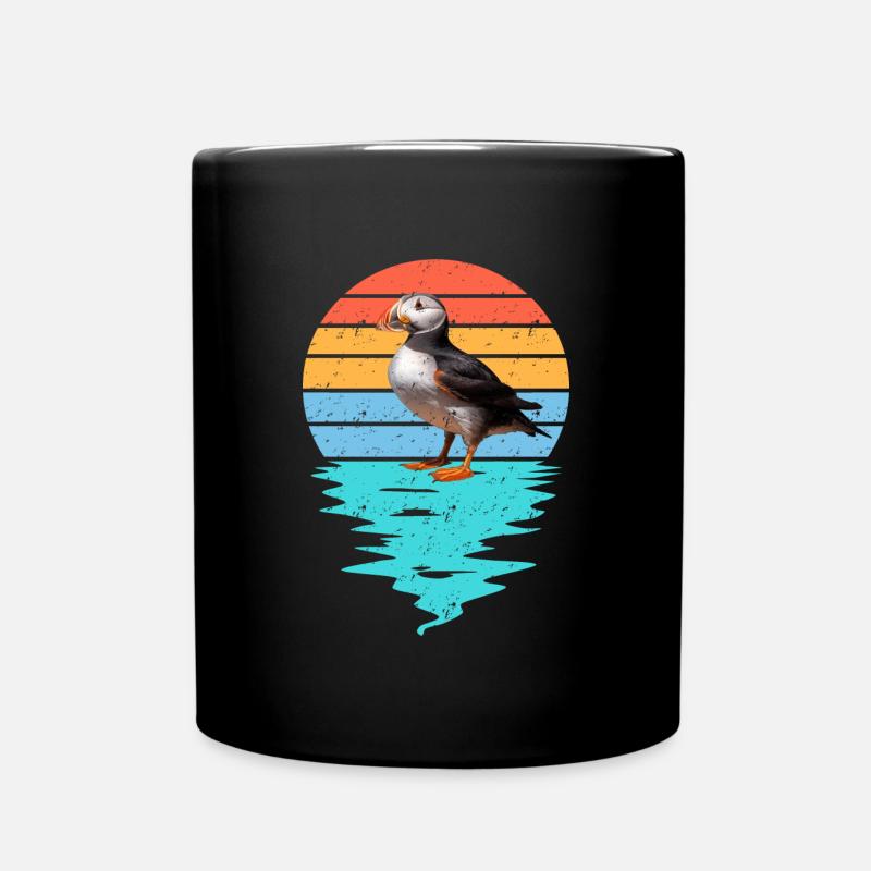 Macareux coupé dans la mer - Mug uni - noir
