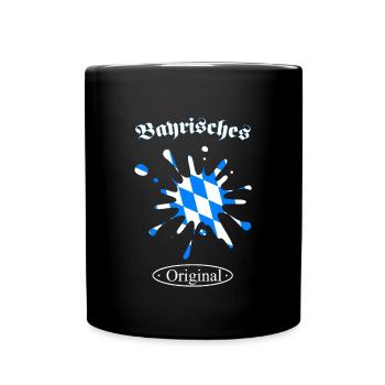 Bayern, Bayrisches Original, Oberbayern, Geschenk - Tasse einfarbig - Schwarz - Vorne