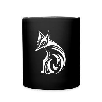 Cute Fox - Full Colour Mug - black - Front