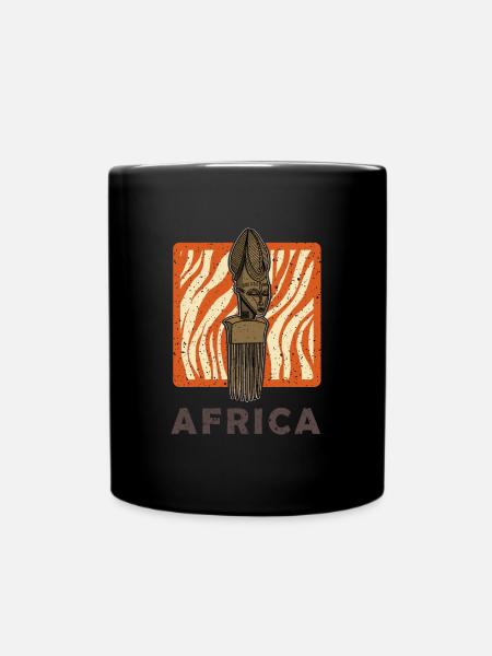 Afro Comb Hair Ebony Africa Culture Cadeau - Mug uni - noir