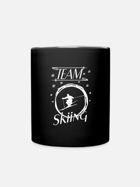 Ski Skiing Team Skiing - Tasse einfarbig - Schwarz