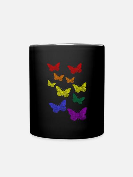LGBT Pride Butterflies - Tasse einfarbig - Schwarz